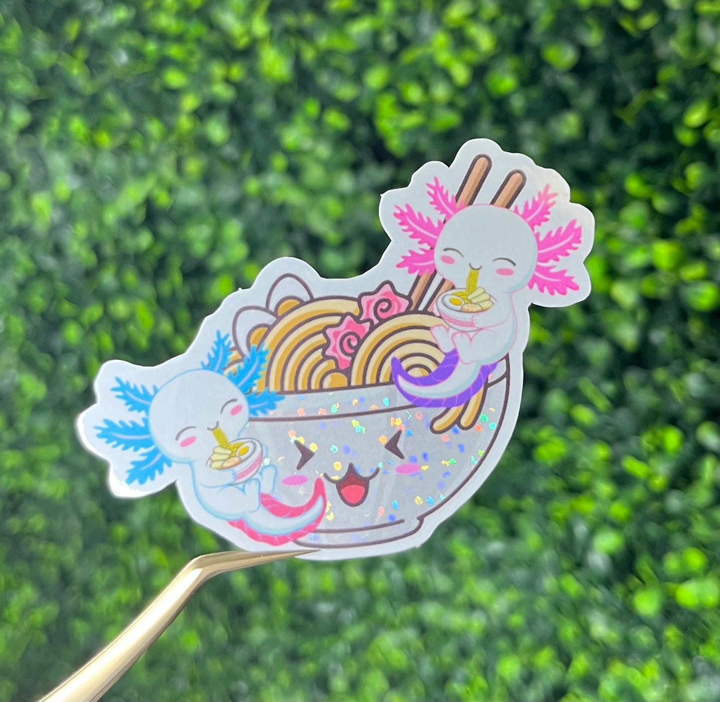 Rice Bowl Axolotl Sticker